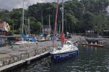 port w Helligpeder na wyspie Bornholm, Dania