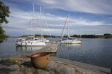 Przystańi na Borsto na wyspie Borsto, Archipelag Turku, Szkiery Fińskie, Finlandia