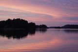 po zachodzie słońca w Bruksviken koło Nynashamn, Szkiery Szwedzkie, Archipelag Sztokholmski, Szwecja