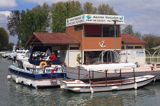 Port w Buzet sur Baise, Canal de Garonne, Gaskonia, Francja