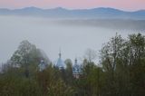 Bystre, kopuły cerkwi, Bieszczady