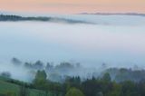 Bystre, mgły o wschodzie słońca, Bieszczady