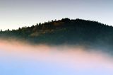 Bystre, mgły o wschodzie słońca, Bieszczady