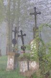 Bystre, krzyż, stary cmentarz, Bieszczady