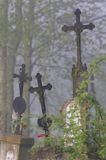 Bystre, krzyż, stary cmentarz, Bieszczady