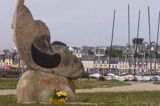 pomnik ludzi morza w Camaret sur Mer, Bretania, Francja