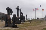 bunkry na wybrzeżu półwyspu Crozon koło Camaret sur Mer, Bretania, Francja, Memorial Muzeum Bitwy o Atlantyk