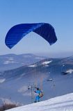 Czantoria Wielka, Beskid Śląski, paralotniarz