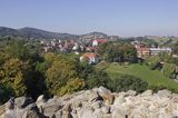 Czchów, panorama z zamku - romańskiej obronnej wieży mieszkalnej