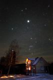 nocny pejzaż, Dolistowie, plener Bieszczady dniem i nocą, 31.01-2.02.2014