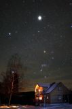 nocny pejzaż, Dolistowie, plener Bieszczady dniem i nocą, 31.01-2.02.2014