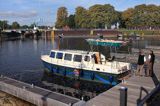 Domitz, śluza i port jachtowy na kanale Elde, Muritz-Elde wasser strasse, Meklemburgia-Pomorze Przednie, Niemcy