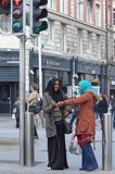 scenka uiczna,O'Connell Street, Dublin, Irlandia