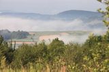 mgły o poranku, widok z Łysej Góry koło wsi Dydnia, Pogórze Dynowskie
