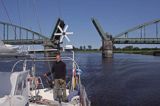 most Strassenbrucke Friedrichstadt nad kanałem Eider, Der Eiderkanall, Schleswig-Holsteinischer Canal, Niemcy