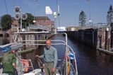 śluza Nordfeld na kanale Eider, Der Eiderkanall, Schleswig-Holsteinischer Canal, Niemcy