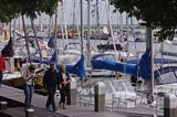 Ijsselmeer, port jachtowy w Enkhuizen, Holandia