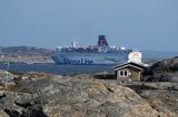 prom Stena Line koło wyspy Foto, Szwecja Zachodnia, Kattegat