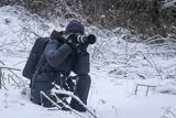 Kobieta fotograf turystka