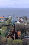 Frombork kościół i port nad Zalewem Wiślanym