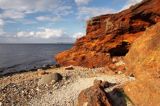 Den Rode Sten, Wybrzeże i klify na wyspie Fur, Limfjord, Jutlandia, Dania