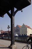 Gdańsk, widok spod żurawia na spichlerze - budynki Muzeum Morskiego