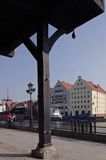 Gdańsk, widok spod żurawia na spichlerze - budynki Muzeum Morskiego gdansk