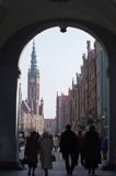 Gdańsk, widok ze Złotej Bramy na ulicę Długą