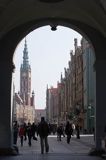 Gdańsk, widok ze Złotej Bramy na ulicę Długą gdansk