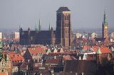 Gdańsk, panorama Głównego Miasta z Gradowej Góry