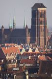 Gdańsk, panorama Głównego Miasta z Gradowej Góry