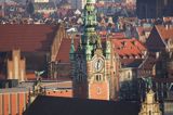 Gdańsk, panorama Głównego Miasta z Gradowej Góry