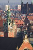 Gdańsk, panorama Głównego Miasta z Gradowej Góry