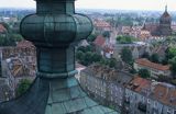 Gdańsk panorama miasta widok z wieży kościoła św. Katarzyny