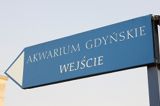 Gdynia drogowskaz do Muzeum Morskiego - Akwarium