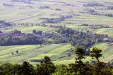 panorama z Łysej Góry, Łysogóry, Góry Świętokrzyskie, kielecczyzna