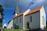 Średnowieczny kościół w Bunge, Gotland, Szwecja