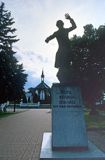 Grójec, pomnik Piotra Skargi i kościół św. Mikołaja