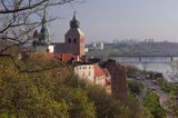 Grudziądz, panorama miasta ze wzgórza Zamkowego