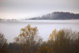 Mgły nad jesiennym lasem, Bieszczady