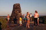 Gubbo Kupa, obelisk na szczycie, archipelag Gryt, Szwecja