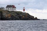 Latarnia morska Gullholmen, Oslo Fjord, Południowa Norwegia, Fiord Oslo