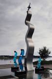 Rzeźba w Hadsund, Mariager Fjord, Jutlandia, Dania