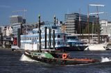 Hamburg, rzeka Łaba, City Hafen, Niemcy