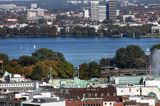 Hamburg, rzeka Łaba, City Hafen, Niemcy