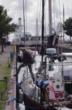 s/y Safran, Trismus 37, w porcie w Harlingen, Holandia, Waddensee