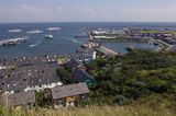 port na wyspie Helgoland, Niemcy, Morze Północne