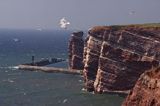 klify wyspy Helgoland, Niemcy, Morze Północne