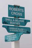 drogowskaz na wyspie Herm, Channel Islands, Anglia, Wyspy Normandzkie, Kanał La Manche