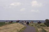 ścieżka rowerowa i rajd konny, wyspa Hiddensee, Mecklenburg-Vorpommern, Bałtyk, Niemcy